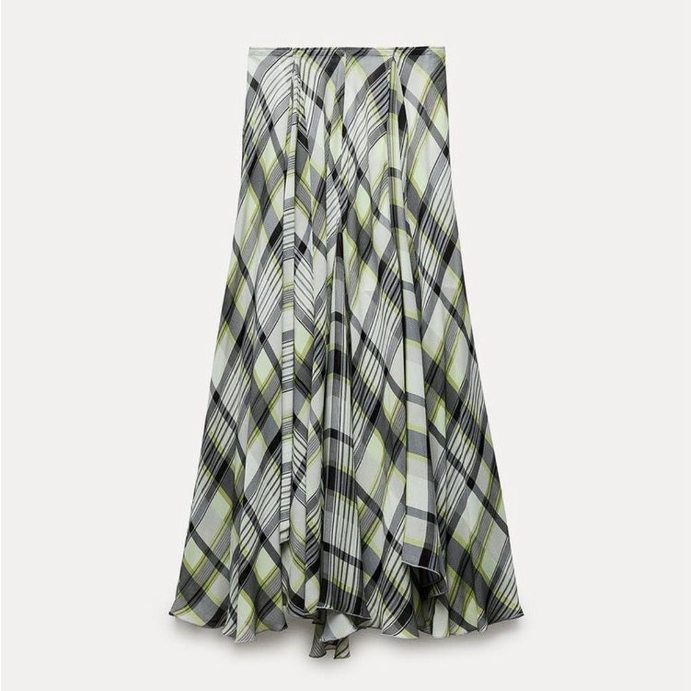 ZARA PRINTED MIDI SKIRT ZW COLLECTION RRP $160 - Picture 8 of 14
